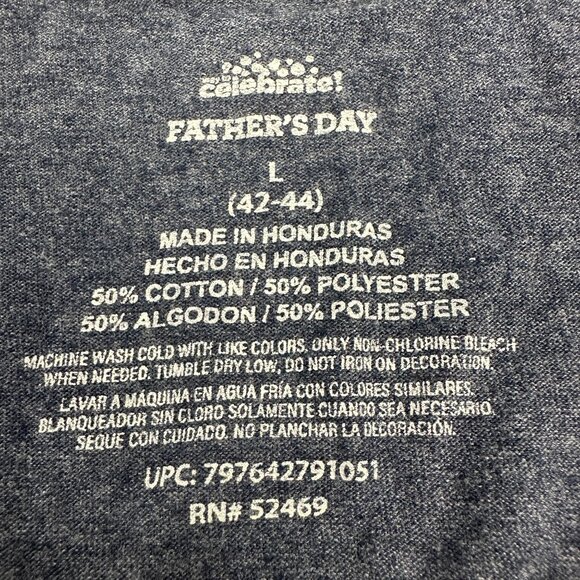 Greatest FarTer Fathers Day T-Shirt Size L Gray - Picture 4 of 4
